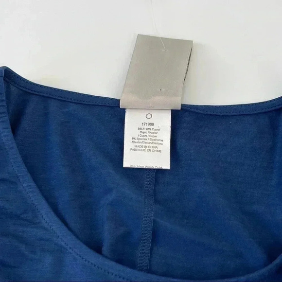 Anthropologie Dolan Blue Sanibel Tie-Waist Stretchy Sheath Dress L - Picture 9 of 11